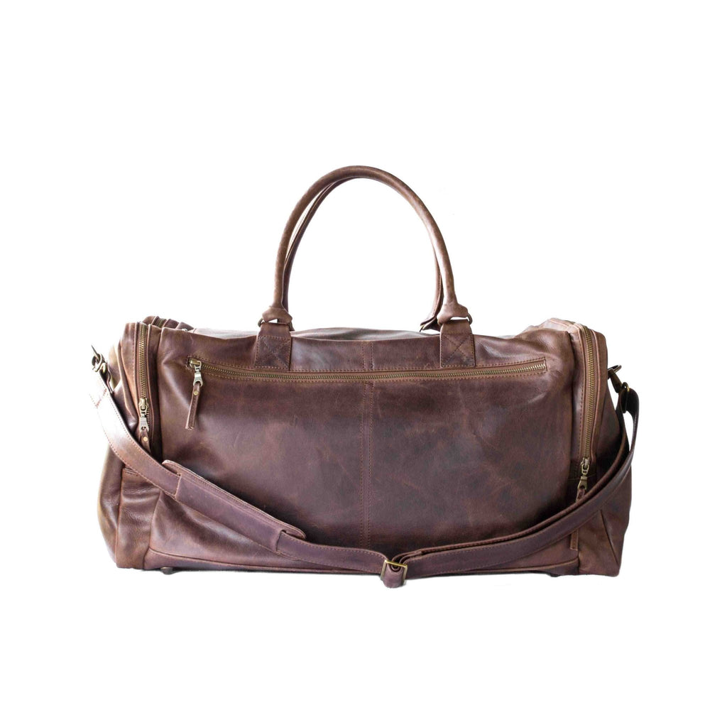 Mally Philip Leather Travel Duffel Bag | Brown - KaryKase