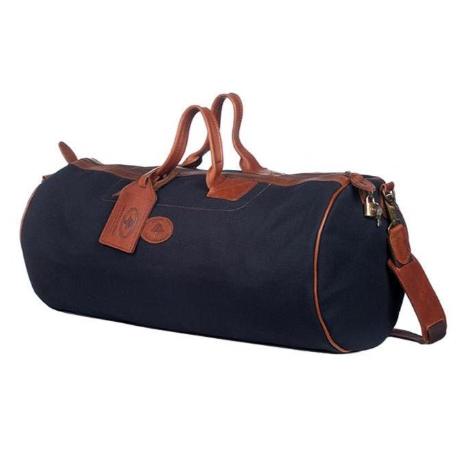 Melvill & Moon Canvas Short Safari Duffel Bag | Black - KaryKase