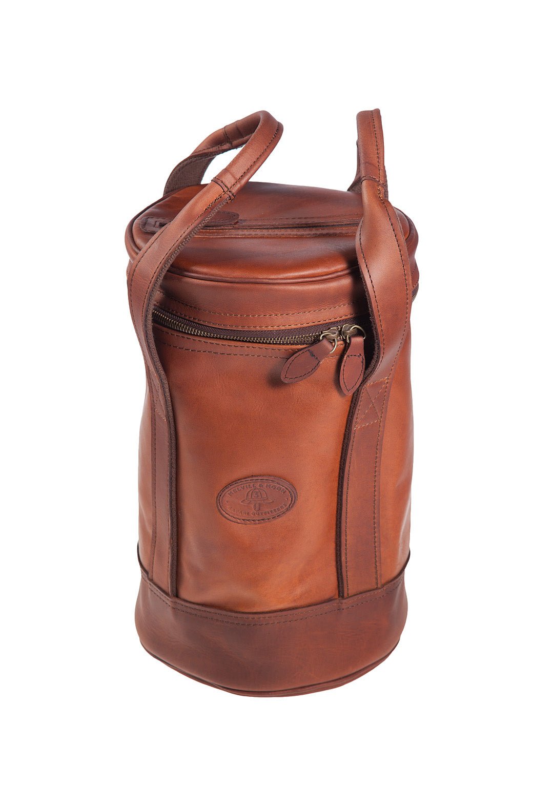 Melvill & Moon Leather Djembe Wine Cooler | Brown - KaryKase
