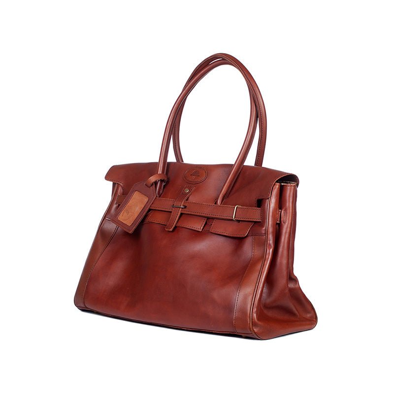 Melvill & Moon Leather Nairobi Race Day Bag | Brown - KaryKase