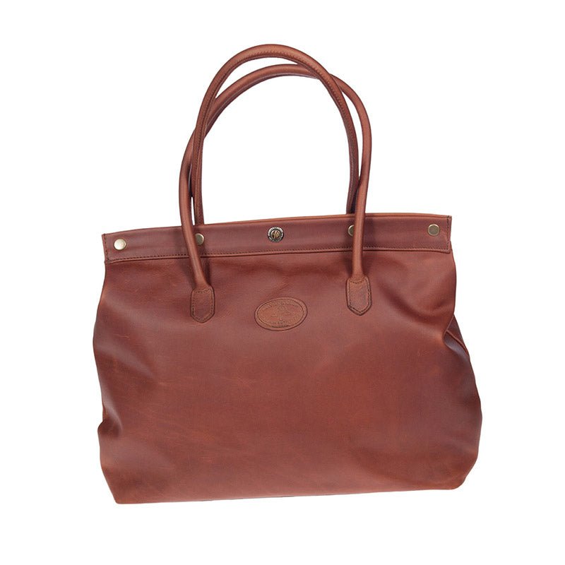 Melvill & Moon Leather Travellers Tote Bag (Small) | Brown - KaryKase