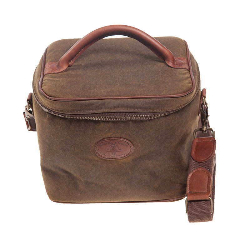 Melvill & Moon Waxed Cotton Camera / Console Bag With Strap - KaryKase