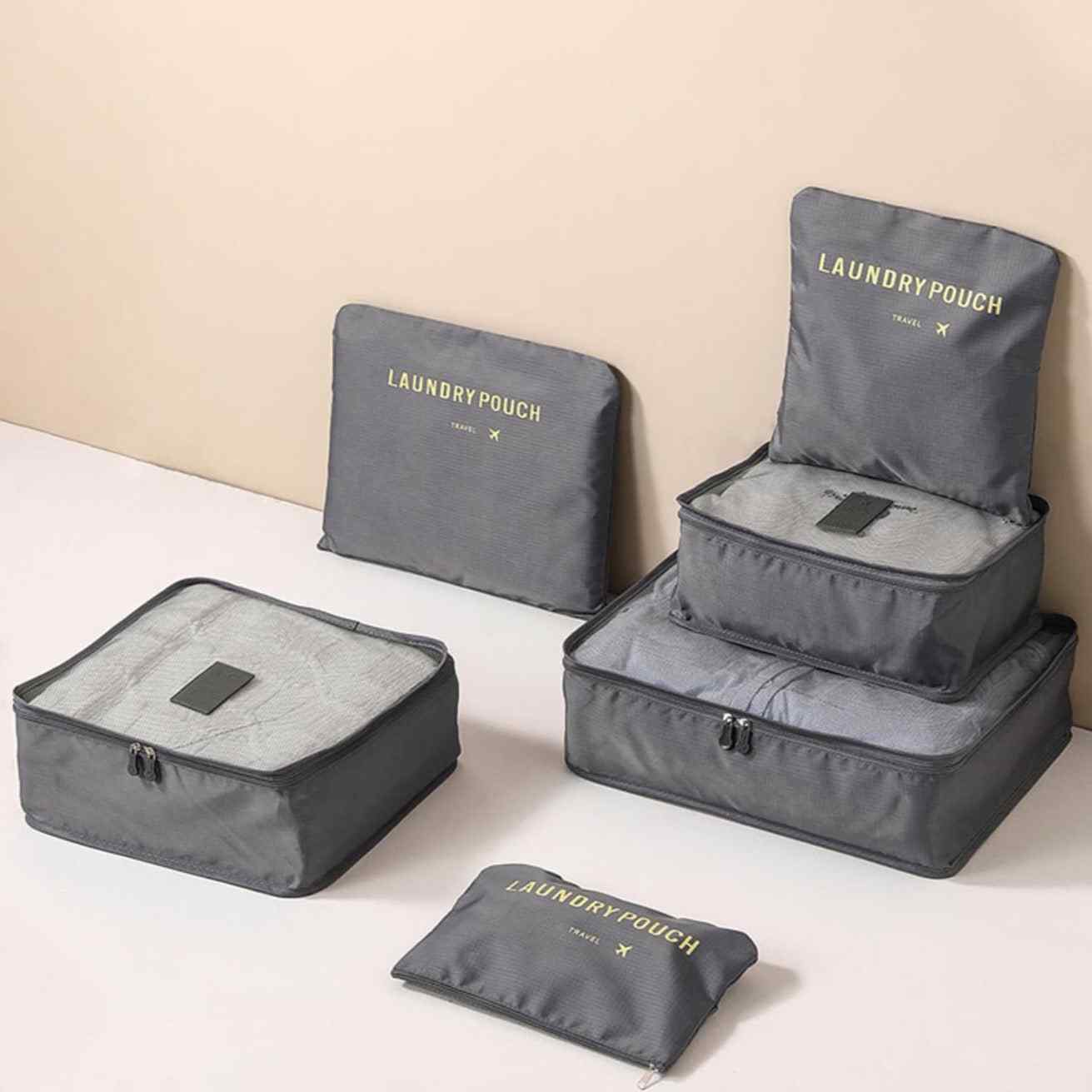 Pierre Cardin 6 Piece Travel Organiser/Packing Cubes - KaryKase