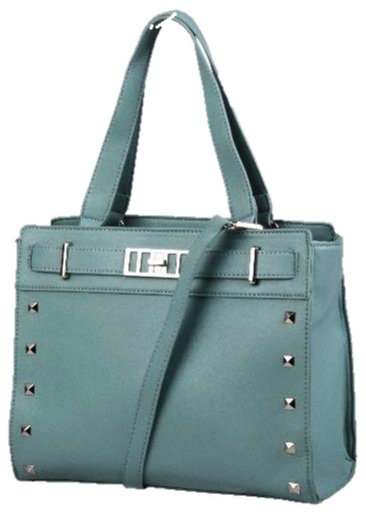 Pierre Cardin Abbey Studded Satchel Handbag | Mint - KaryKase