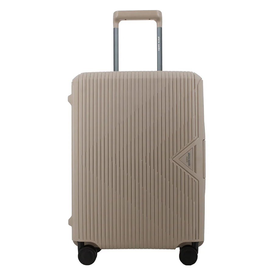 Pierre Cardin Cannes 55cm Cabin Clip Case Spinner | Beige - KaryKase