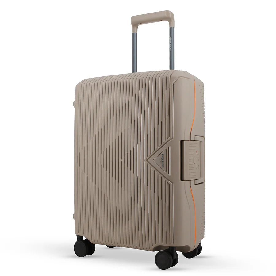Pierre Cardin Cannes 55cm Cabin Clip Case Spinner | Beige - KaryKase