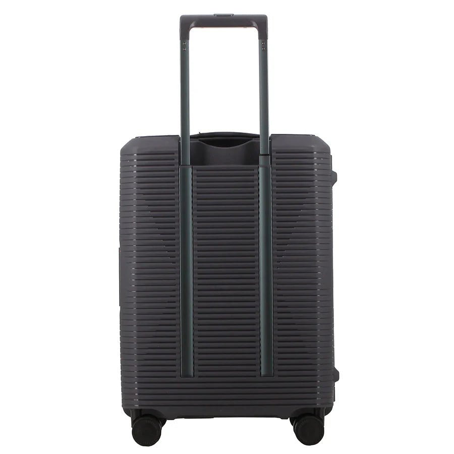 Pierre Cardin Cannes 55cm Cabin Clip Case Spinner | Charcoal - KaryKase