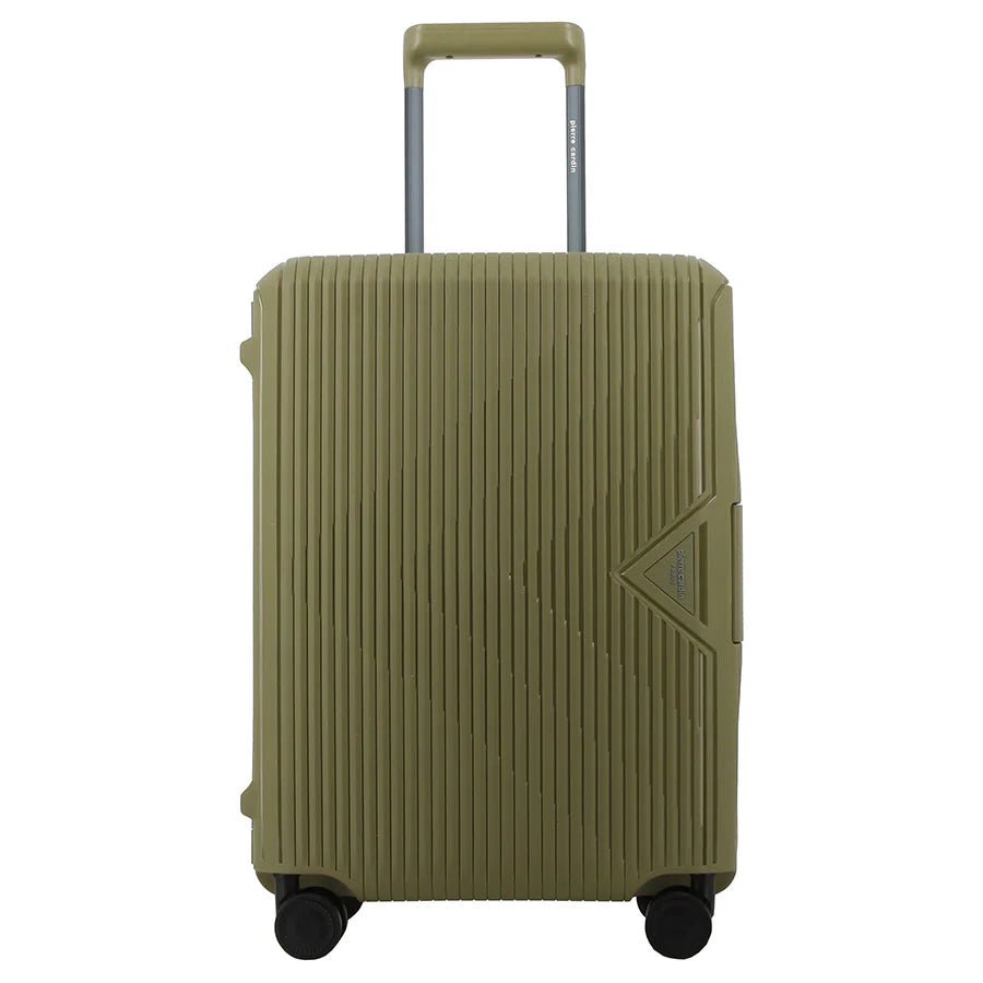 Pierre Cardin Cannes 55cm Cabin Clip Case Spinner | Green - KaryKase