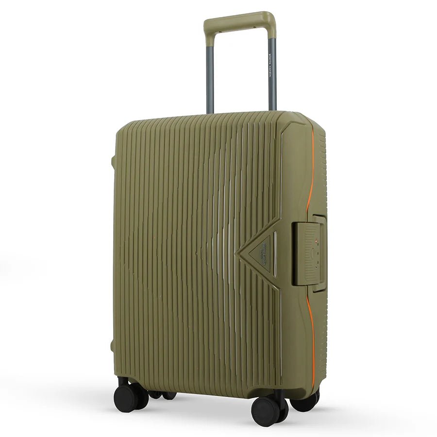 Pierre Cardin Cannes 55cm Cabin Clip Case Spinner | Green - KaryKase