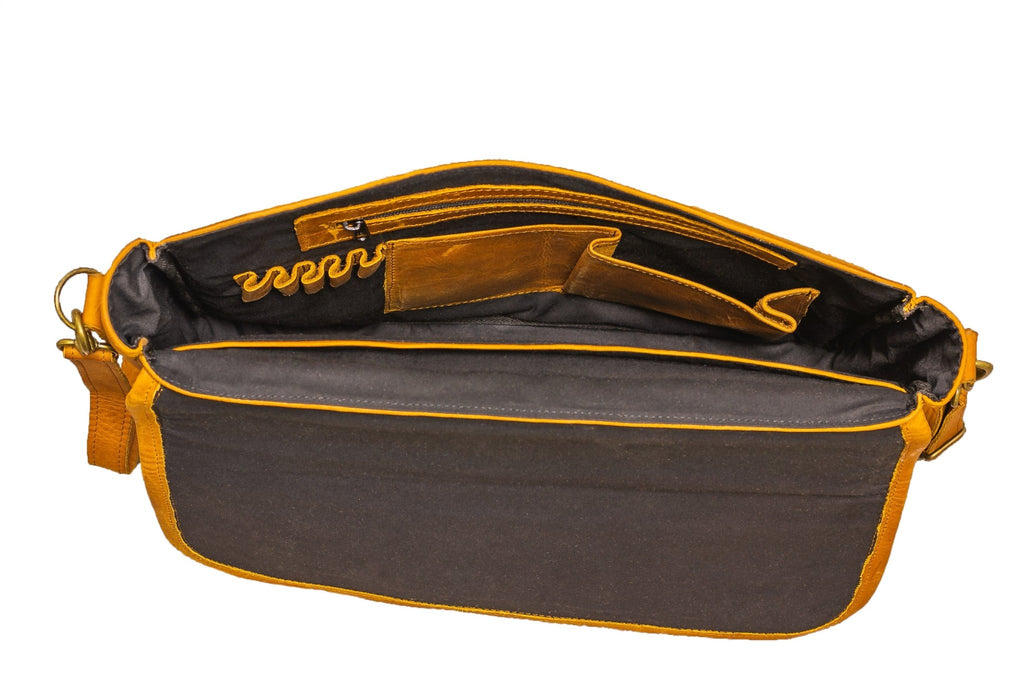 Tan Leather Goods - Alex Laptop Bag | Toffee - KaryKase