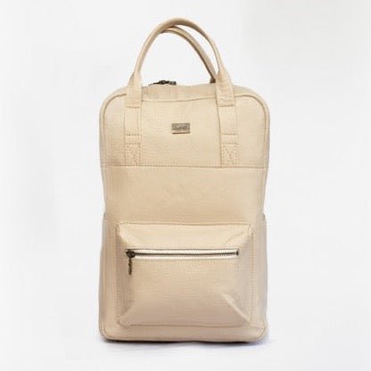 Tan Leather Goods - Charlie Backpack | Cream - KaryKase