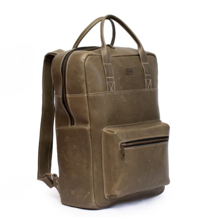 Tan Leather Goods - Charlie Backpack | Olive - KaryKase