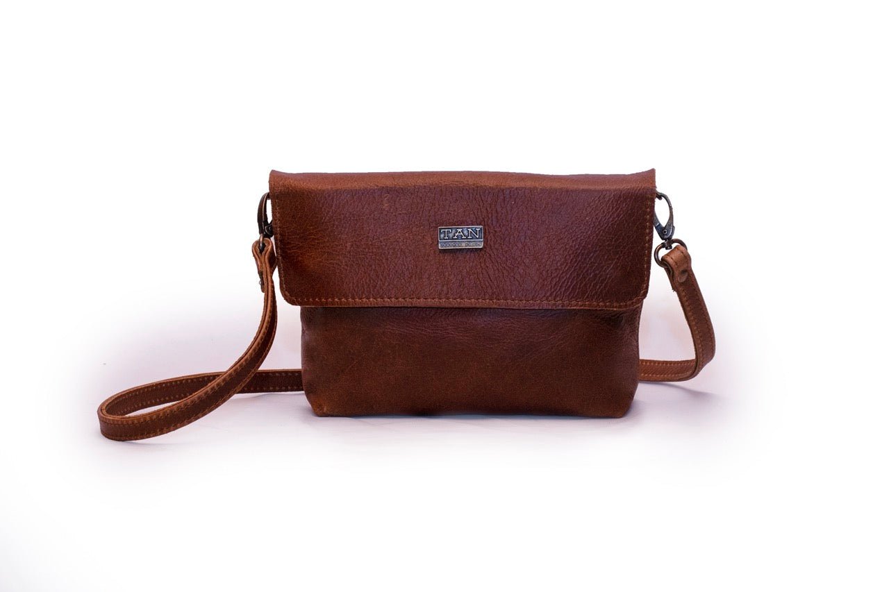 Tan Leather Goods - Mila Sling Bag | Pecan - KaryKase