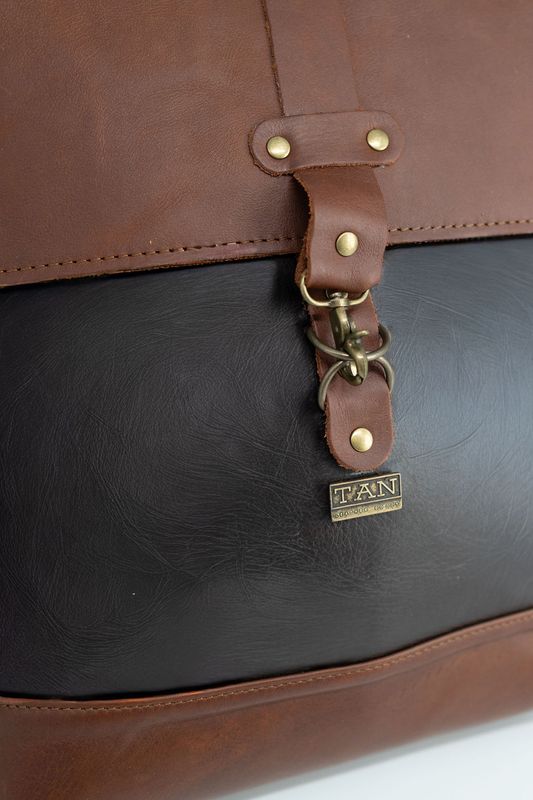 Tan Leather Goods Parker Leather Backpack - KaryKase