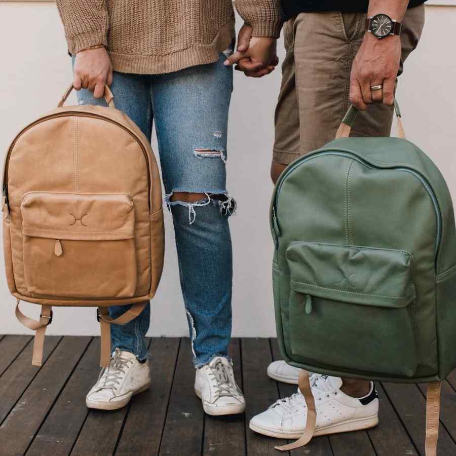 Thandana 15" Leather Laptop Backpack - KaryKase