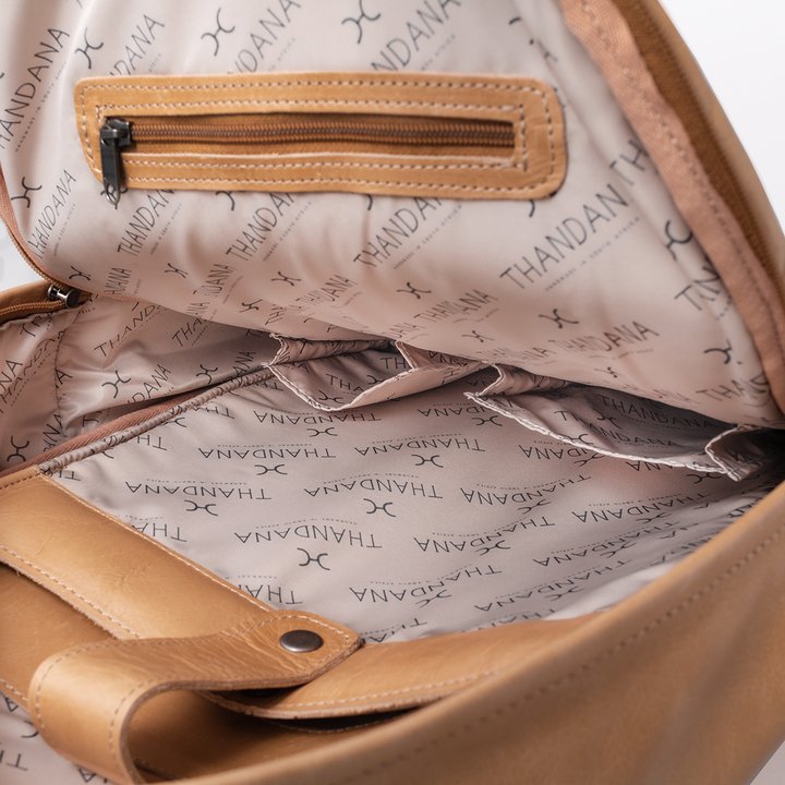Thandana 15" Leather Laptop Backpack - KaryKase