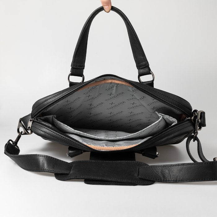 Thandana 15" Leather Laptop Bag - KaryKase
