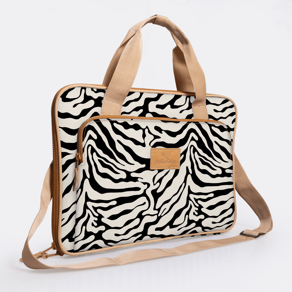 Thandana 15" Slimline Laminated Fabric Laptop Bag - KaryKase
