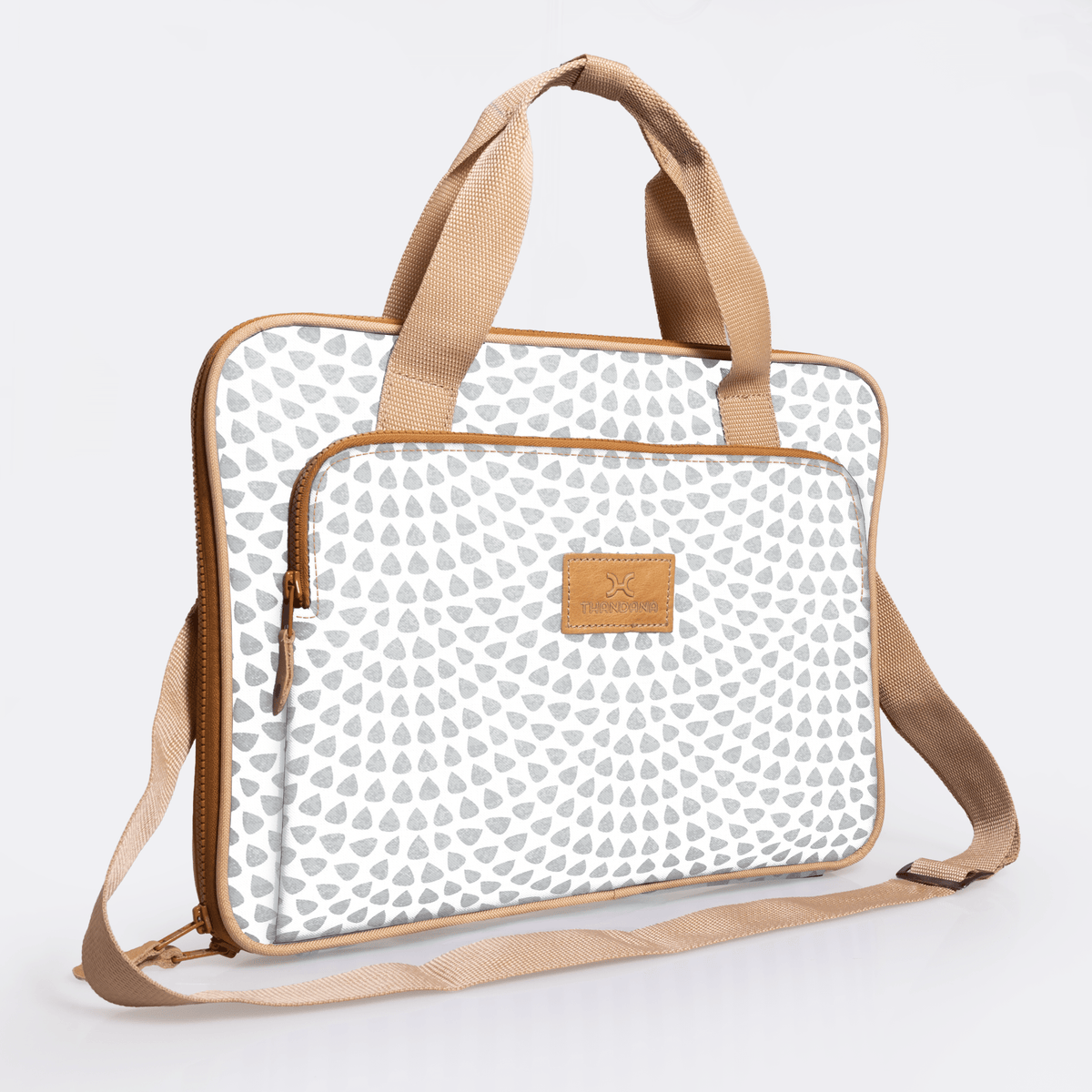 Thandana 15" Slimline Laminated Fabric Laptop Bag - KaryKase