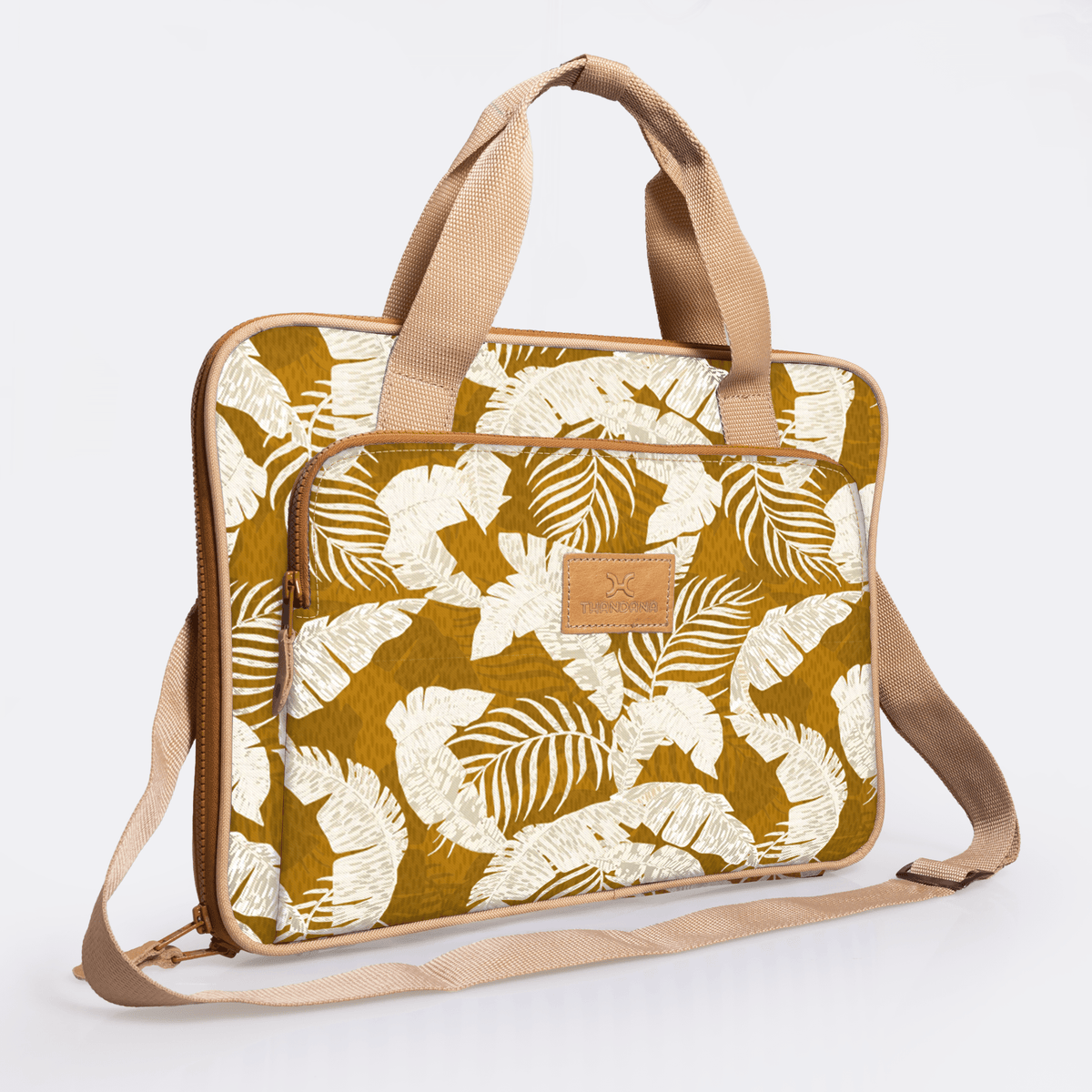 Thandana 15" Slimline Laminated Fabric Laptop Bag - KaryKase