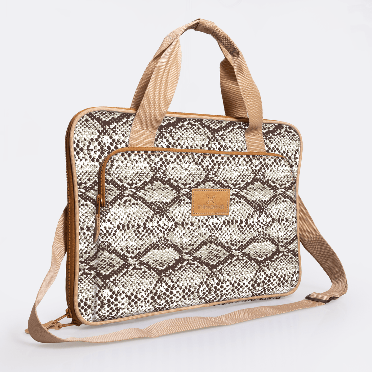 Thandana 15" Slimline Laminated Fabric Laptop Bag - KaryKase