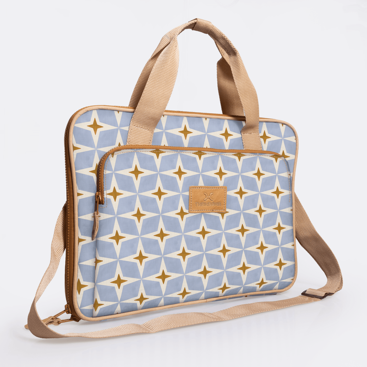 Thandana 15" Slimline Laminated Fabric Laptop Bag - KaryKase