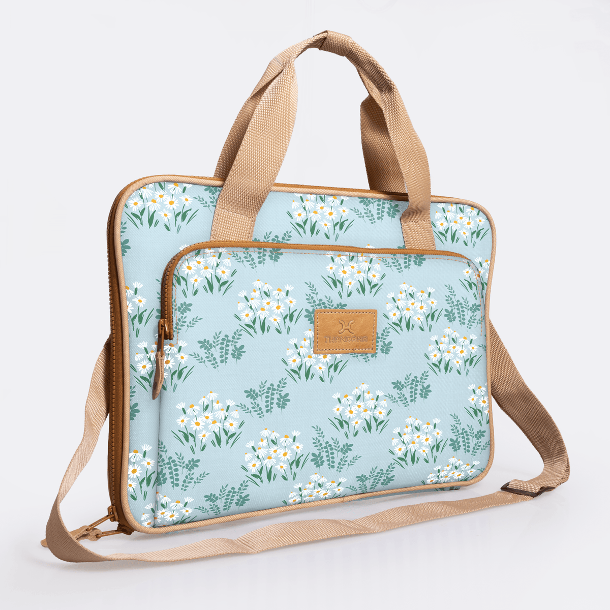 Thandana 15" Slimline Laminated Fabric Laptop Bag - KaryKase