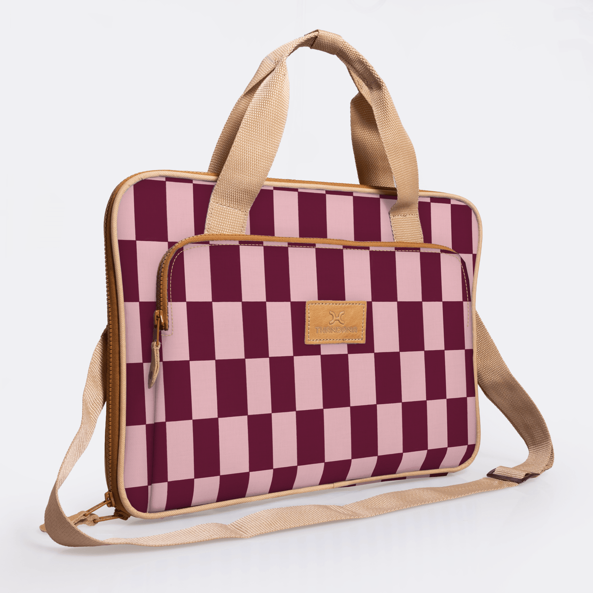 Thandana 15" Slimline Laminated Fabric Laptop Bag - KaryKase
