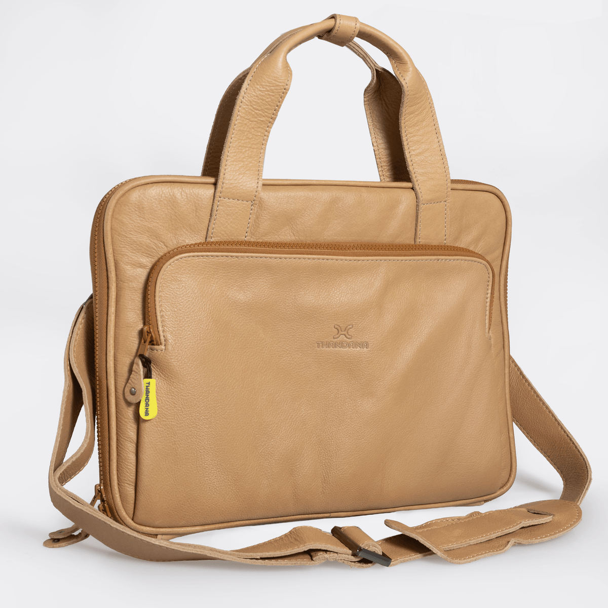 Thandana 15" Slimline Leather Laptop Bag - KaryKase