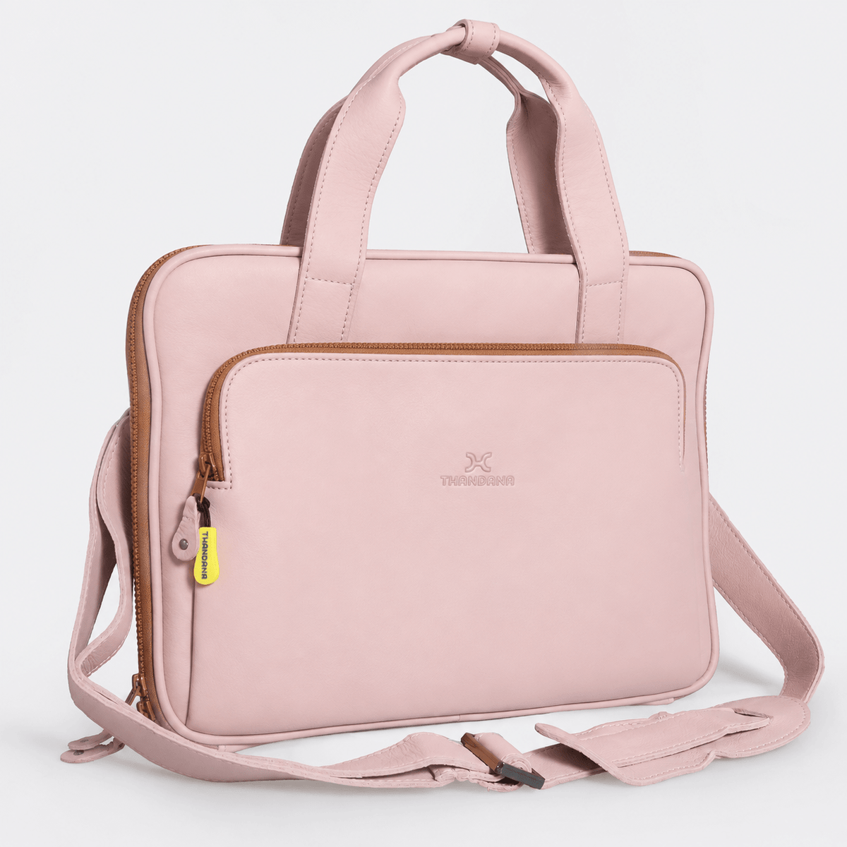 Thandana 15" Slimline Leather Laptop Bag - KaryKase