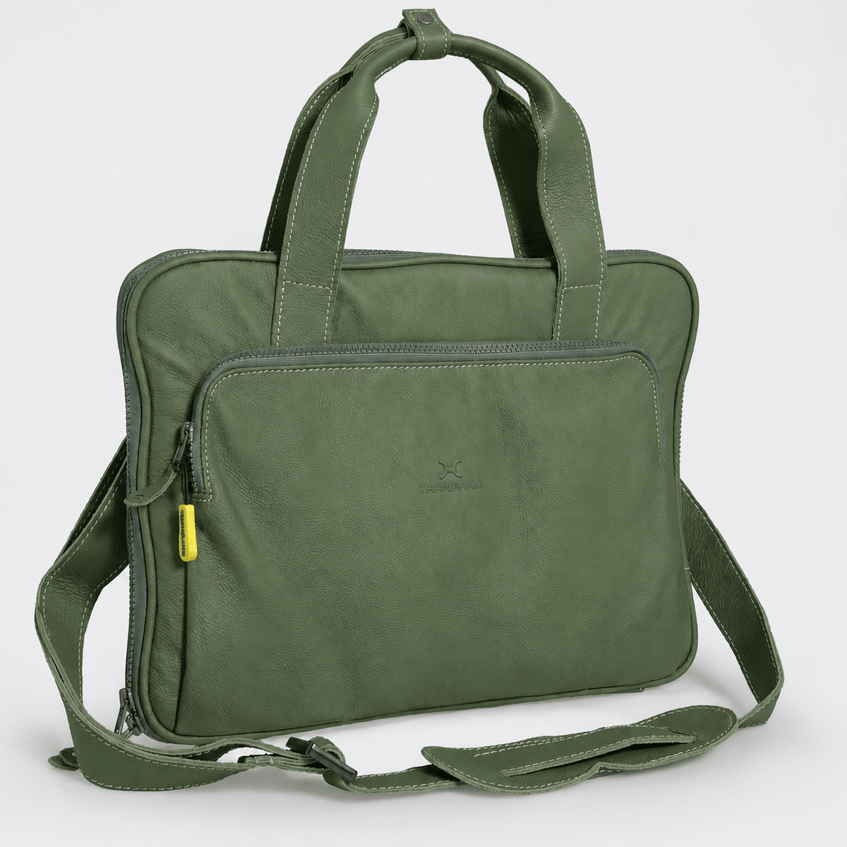 Thandana 15" Slimline Leather Laptop Bag - KaryKase