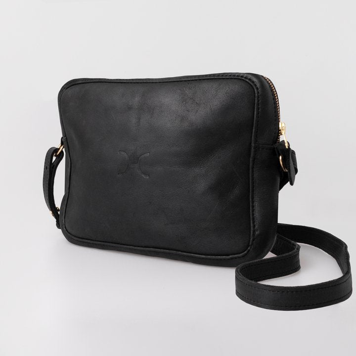 Thandana Boxy Leather Sling Handbag - KaryKase