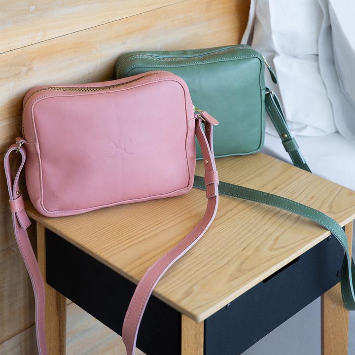 Thandana Boxy Leather Sling Handbag - KaryKase