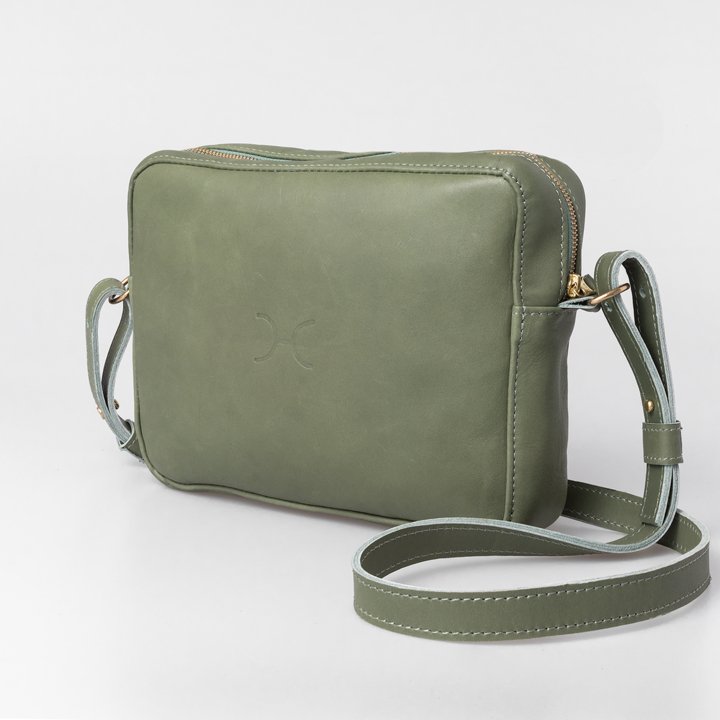 Thandana Boxy Leather Sling Handbag - KaryKase