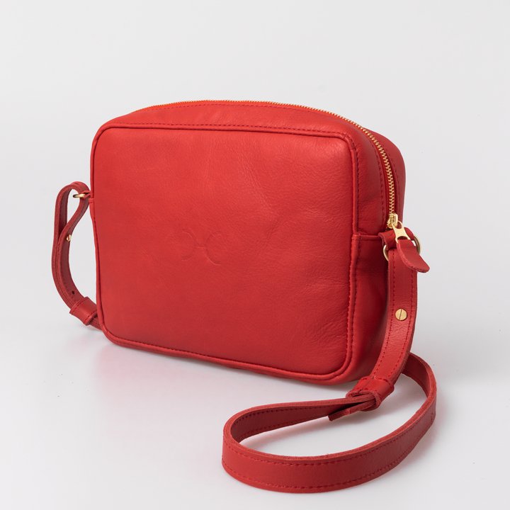 Thandana Boxy Leather Sling Handbag - KaryKase