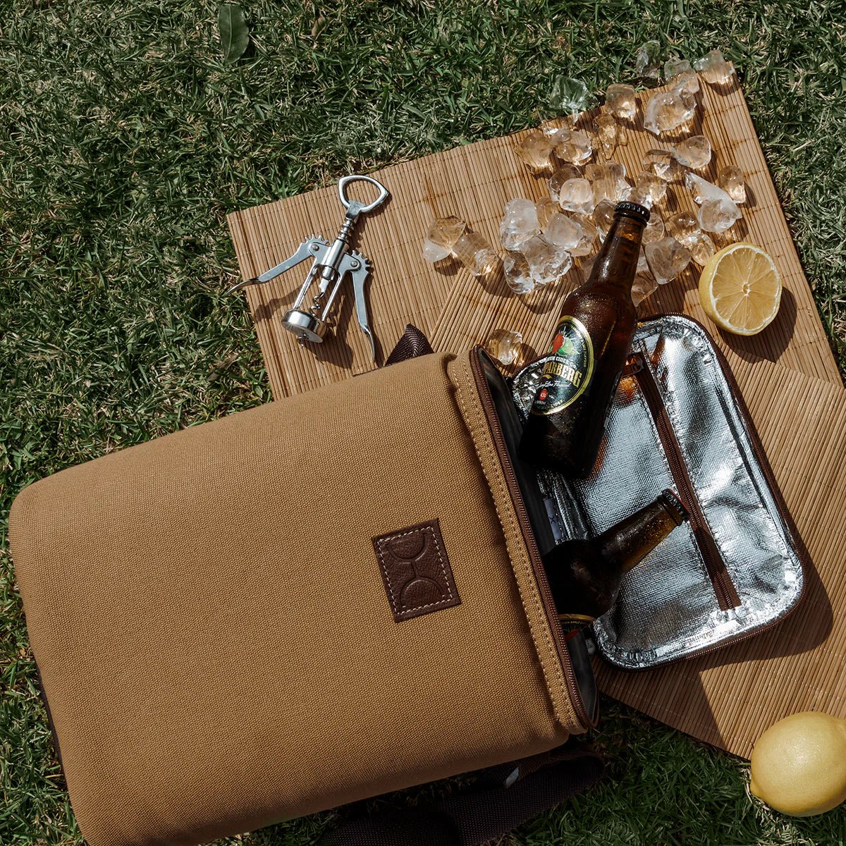 Thandana Canvas & Leather Long Tom Wine Cooler - KaryKase
