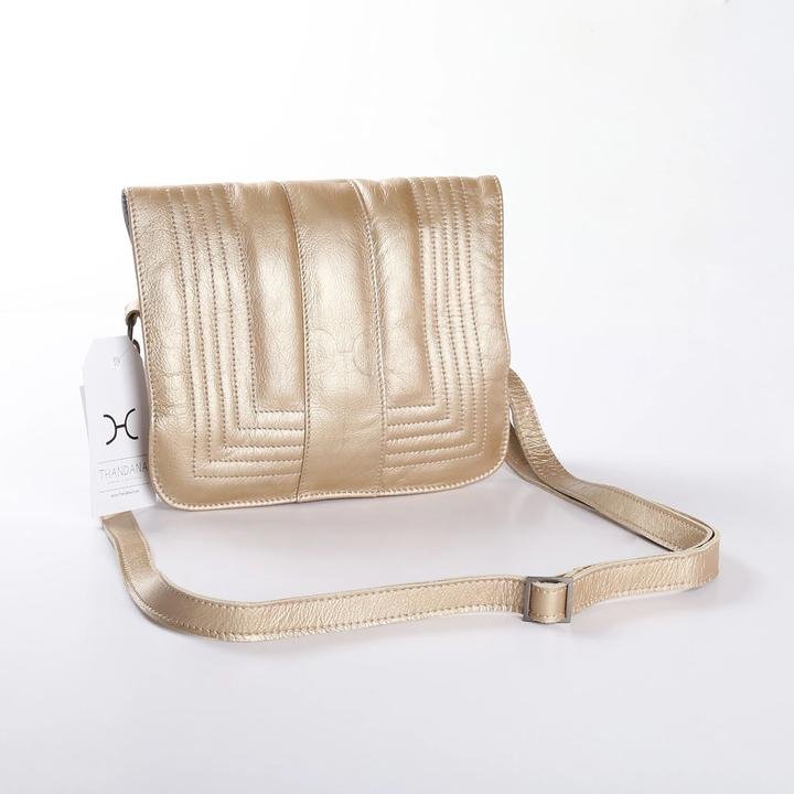 Thandana Katie Metallic Leather Sling Clutch - KaryKase