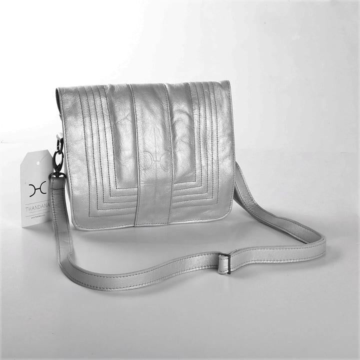 Thandana Katie Metallic Leather Sling Clutch - KaryKase