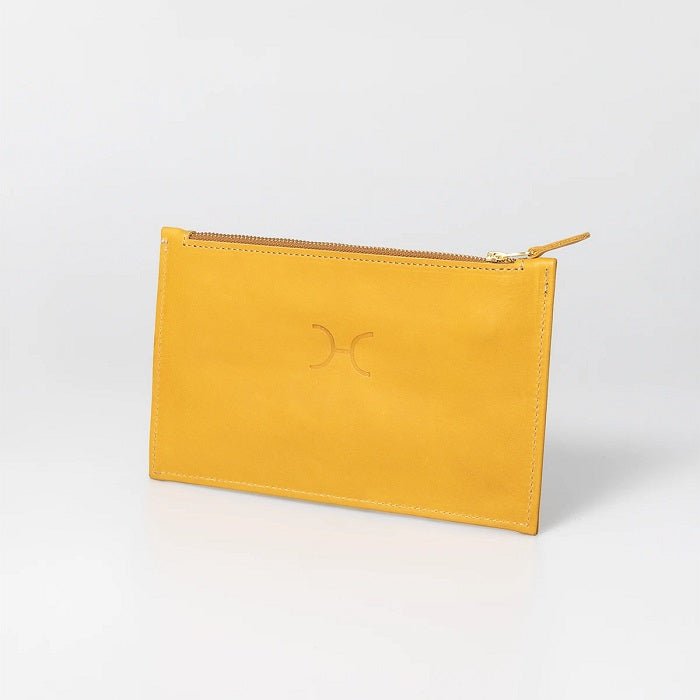 Thandana Ladies Leather Double Gold Zip Pouch Purse - KaryKase