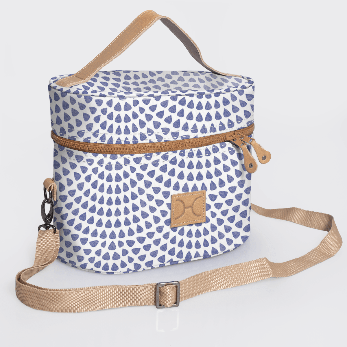 Thandana Laminated Fabric Bougie Vanity Bag | Beige - KaryKase