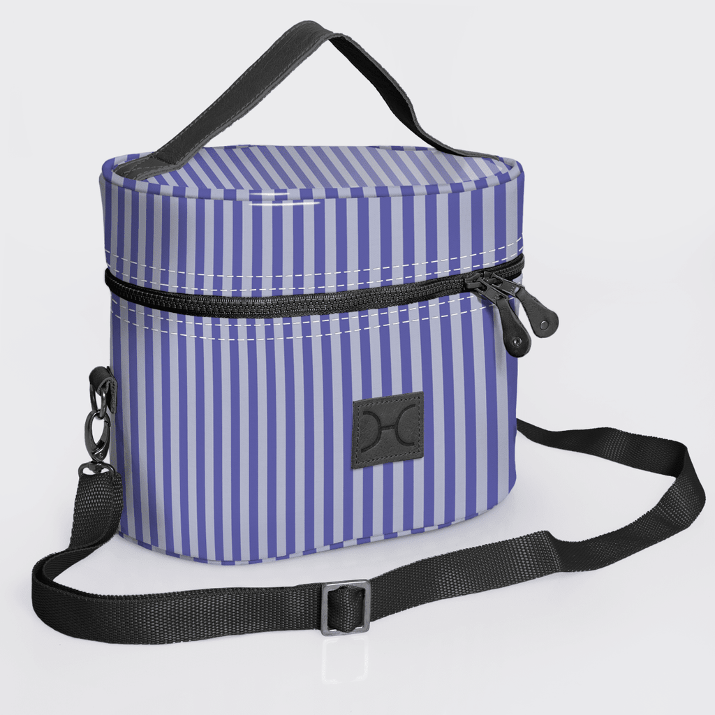 Thandana Laminated Fabric Bougie Vanity Bag | Black - KaryKase