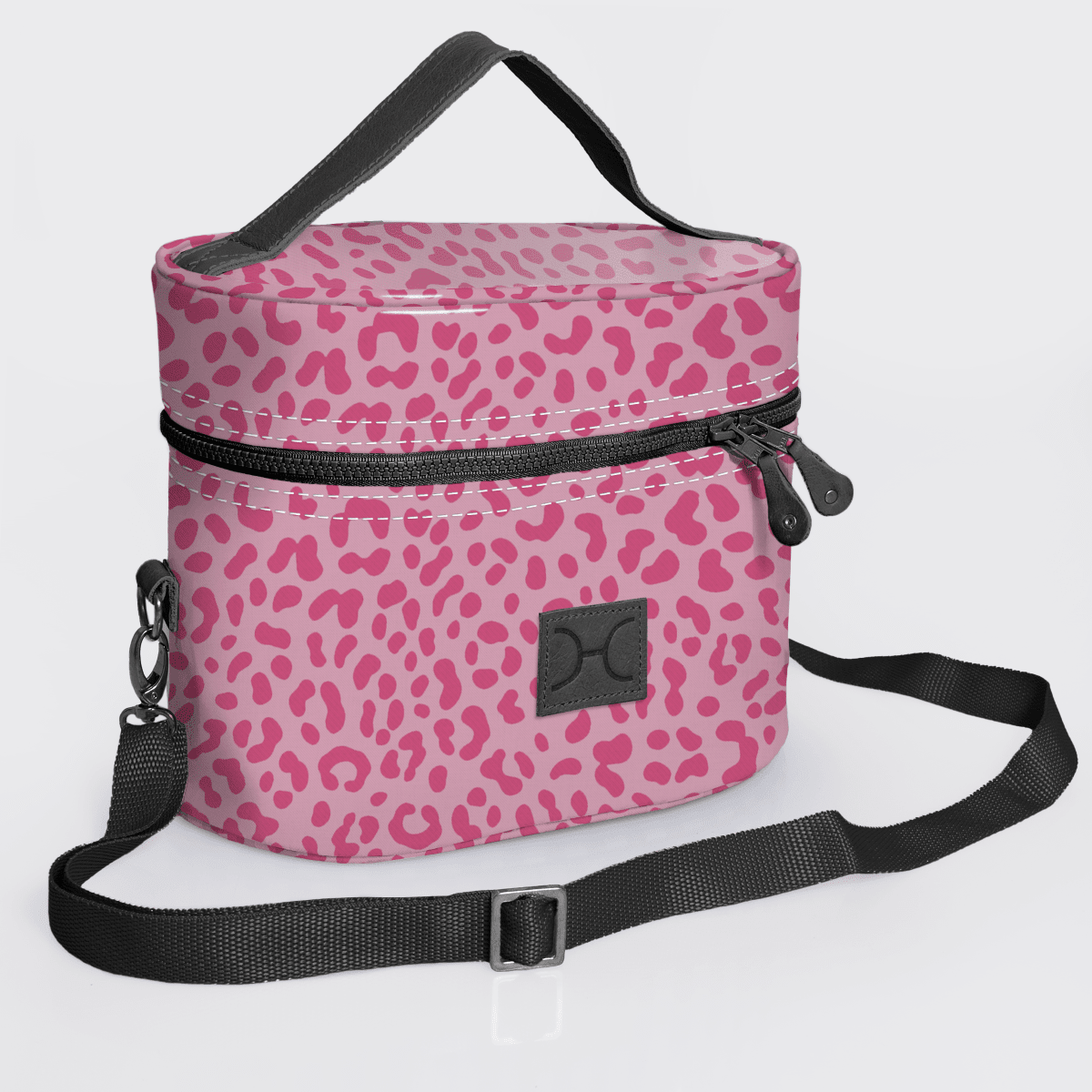Thandana Laminated Fabric Bougie Vanity Bag | Black - KaryKase