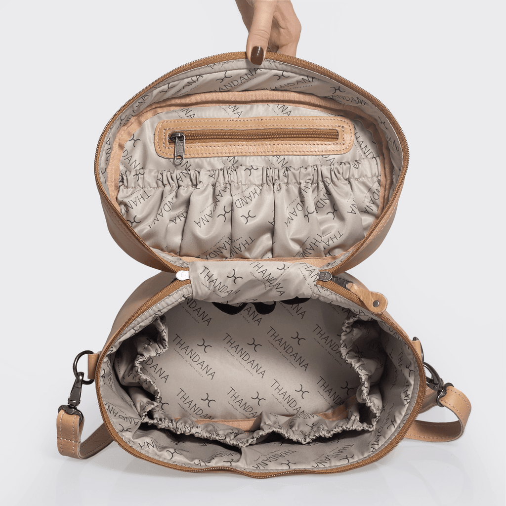 Thandana Laminated Fabric Bougie Vanity Bag | Blue - KaryKase