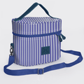 Thandana Laminated Fabric Bougie Vanity Bag | Blue - KaryKase