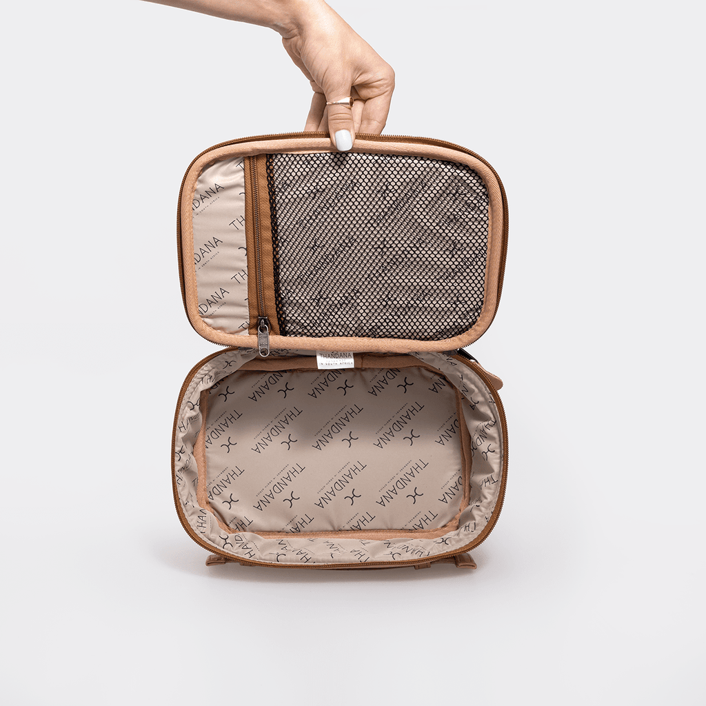 Thandana Laminated Fabric Box Vanity Case - KaryKase