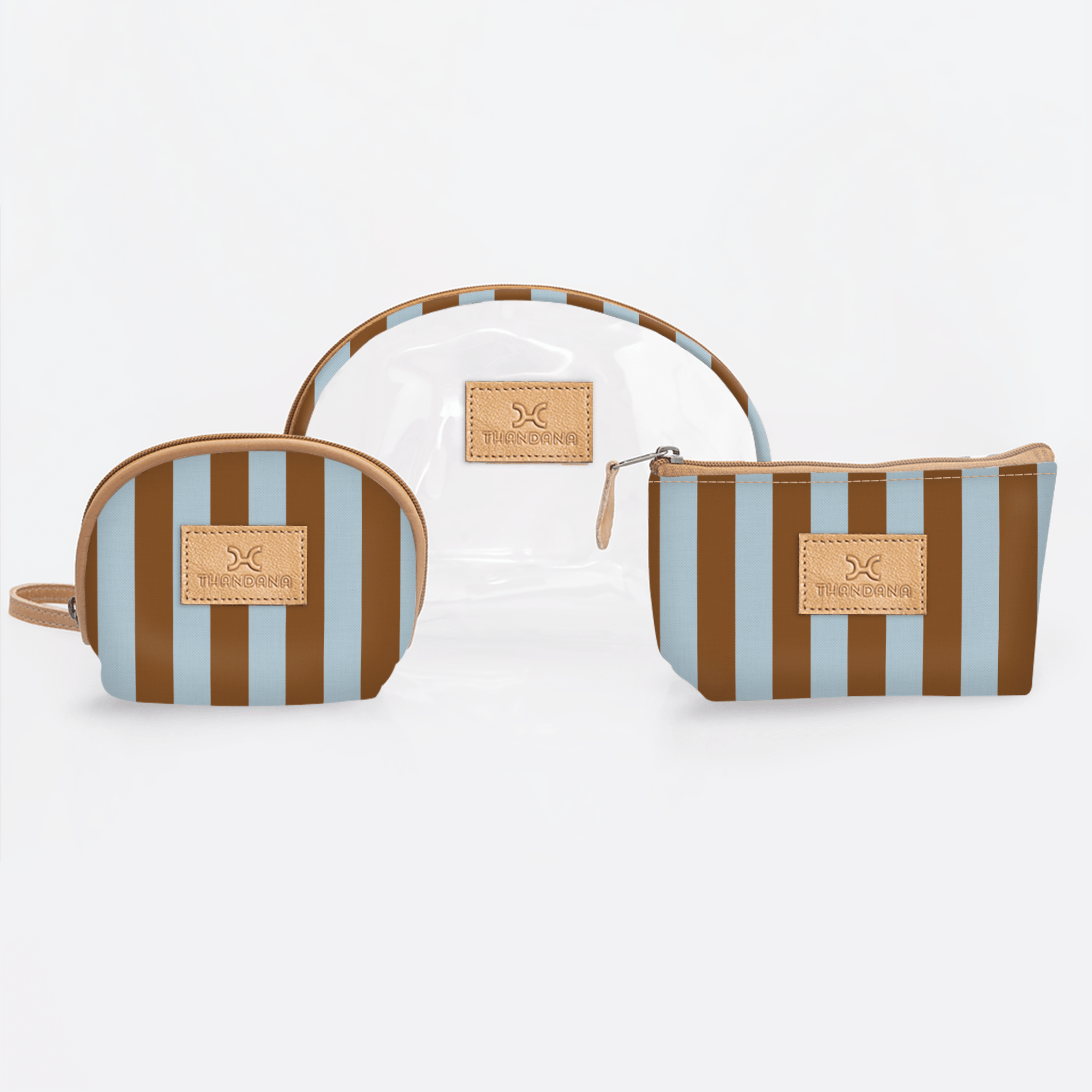 Thandana Laminated Fabric Clear Big Mouth Set - KaryKase