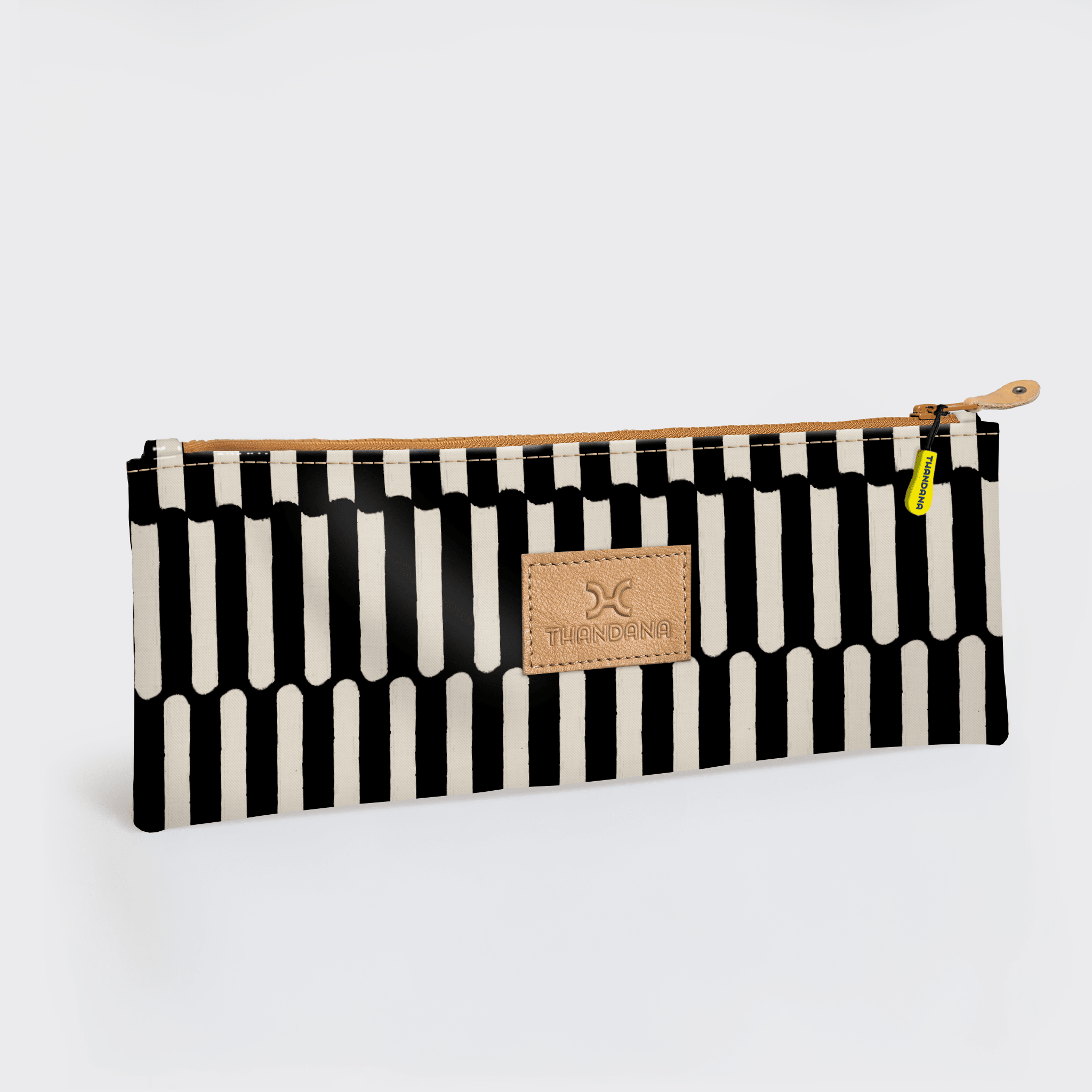 Thandana Laminated Fabric Doodle Pencil Pouch - KaryKase