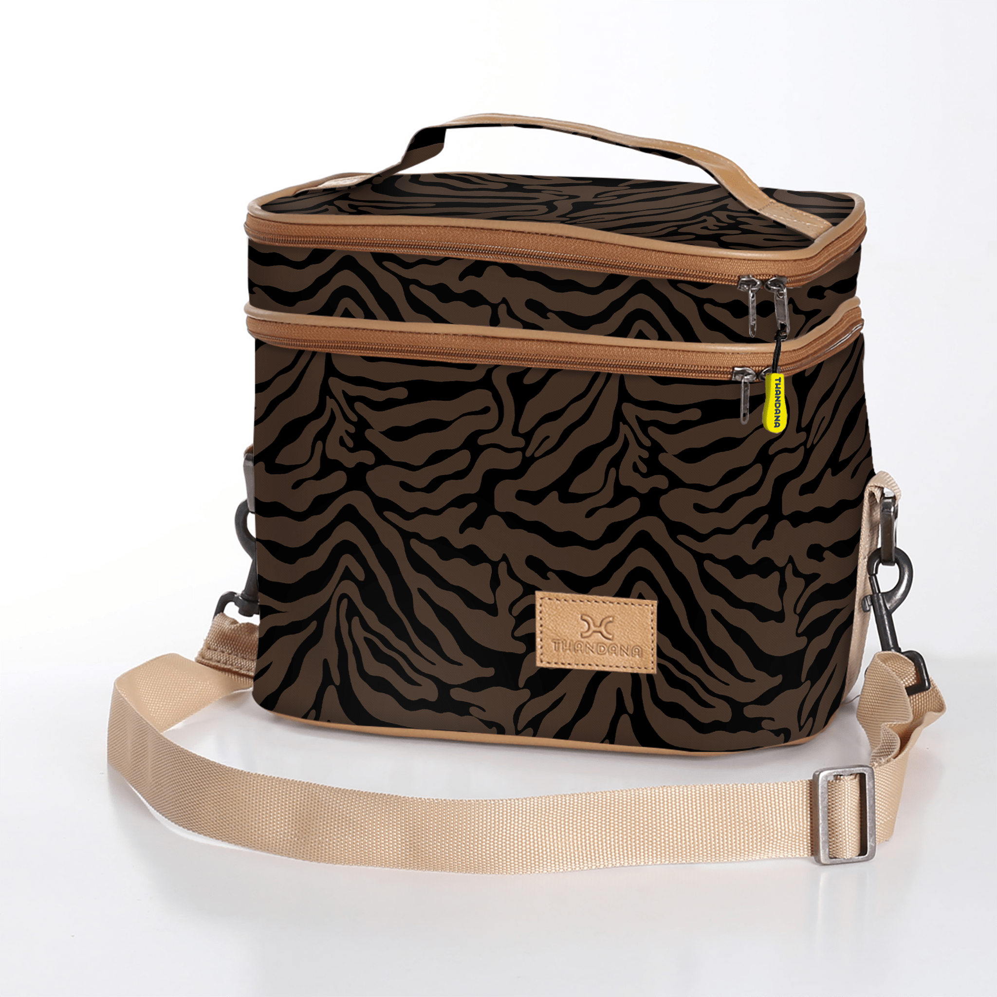 Thandana Laminated Fabric Double Decker Cooler Bag - KaryKase