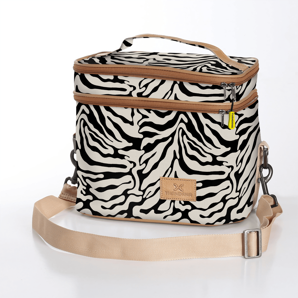 Thandana Laminated Fabric Double Decker Cooler Bag - KaryKase