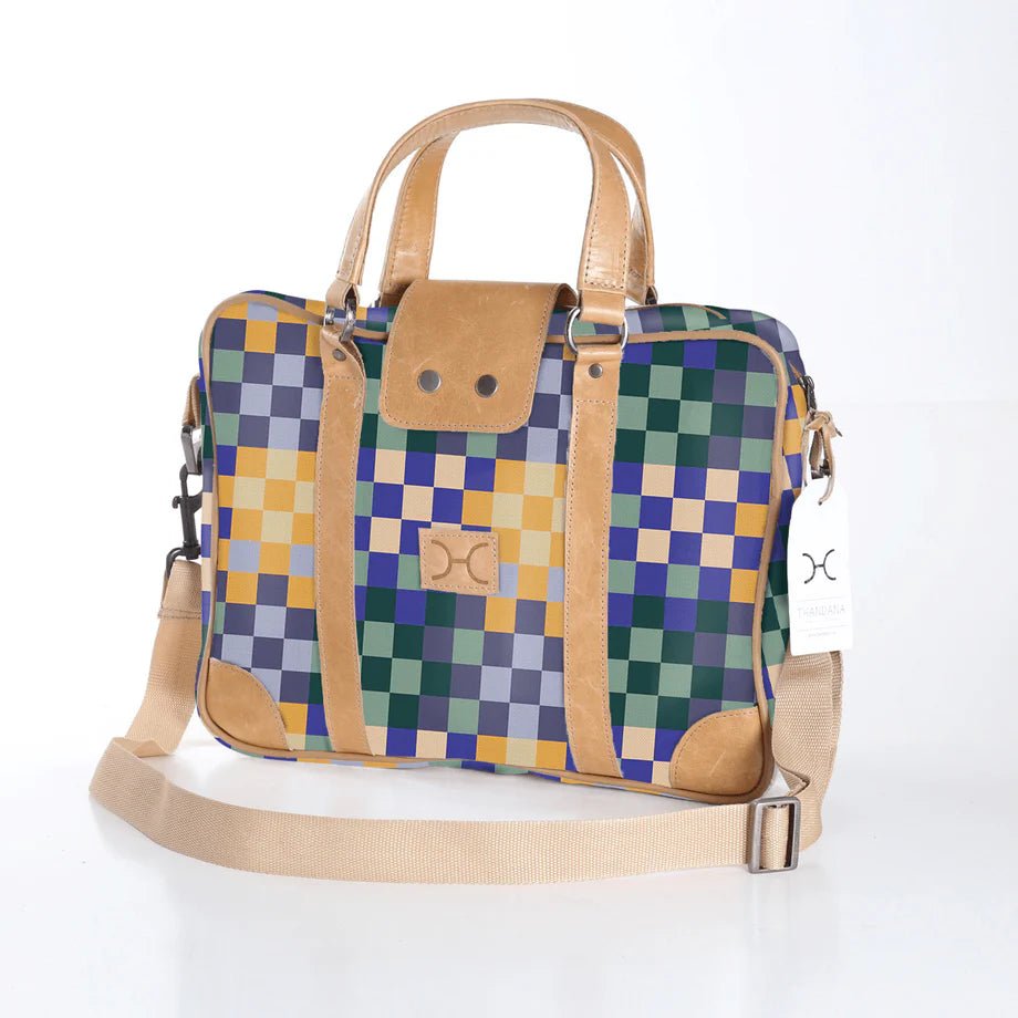Thandana Laminated Fabric Laptop Bag - KaryKase